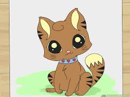 How to draw kawaii animals: How To Draw A Cute Cartoon Cat 8 Steps With Pictures Wikihow