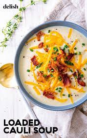 This Loaded Soup Is The Best Thing You Can Do With A Head Of Cauliflower Recipe Cauliflower Soup Recipes Recipes Cauliflower Soup