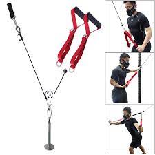 Want to discover art related to tricep_pulldown? Diy Pulley Cable Machine System With Multifunctional Handle Tricep Pulldown Attachment Fitness Equipment For Home Gym Workout Accessories Aliexpress