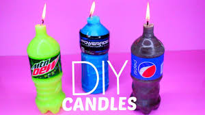 How To Make Mountain Dew Pepsi And Powerade Candles Diy Diy Candles Diy Candle Favors Cheap Diy Candles