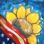 Saturday Family Paint- Patriotic Sunflower