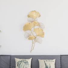 The idea of a luxury living room can look very different in the. Shelves Luxury Leaf Background Iron Wall Wall Bedroom Crafts Room Pendant Decorative Art Living Entrance Sofa Chinese Ginkgo Decoration Hanging