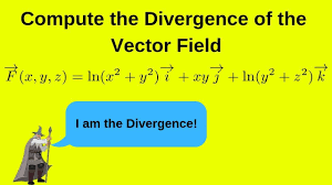 The result of applying this vector operator to a scalar ﬁeld is called the gradient of the scalar ﬁeld: Compute The Divergence Of The Vector Field F X Y Z Ln X 2 Y 2 I Math Videos F X Computer