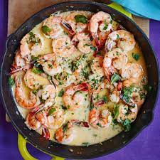 Lemon Cream Shrimp Scampi Recipe Italian Christmas Recipes Scampi Scampi Recipe