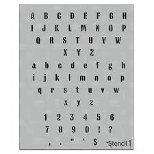 Get free shipping on qualified letters & alphabets stencils or buy online pick up in store today in the paint department. Industrial Font Stencil Stencil 1