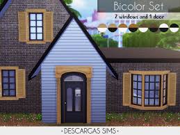 This mod adds some extra pop to your victorian builds with a new corbel, awning, balcony, window and roof decorations, and a new door. Bicolor Set From Descargas Sims Sims 4 Downloads