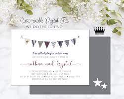 Minimalist Modern Baby Shower Digital Invitation Printable Baby Boy Invite Baby Announcement Print At Home Modern Baby Shower Baby Shower Digital Invitations