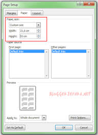 Cara Mengatur Ukuran Kertas Dan Margin Di Ms Word Lengkap Blogger Jepara