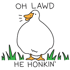 Oh Lawd He Honkin T Shirts Lookhuman Goose Drawing Funny Games Funny Duck