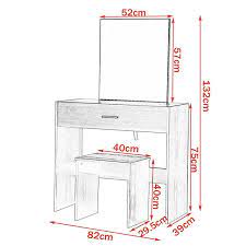 Check spelling or type a new query. Dressing Table With Mirror Stool And Drawer Woltu Eu
