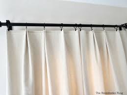 Pretty Pleated Drop Cloth Curtains