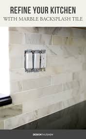 Find out your desired marble backsplash with high quality at low price. Using Elegant Kitchen Backsplash Tile For A White Kitchen Renovation