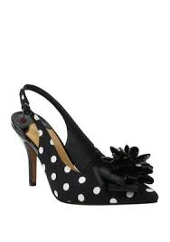 Black And White Polka Dot Heels Womens Denyell Heels In 2020 Heels Black Heels Black White