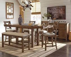 Let the abaco counter height collection take center stage at your next dinner party or gathering. Moriville Counter Height Dining Table And 4 Barstools And Bench With Storage D631 09 124 4 32 60 Dining Room Groups Rogers Furniture