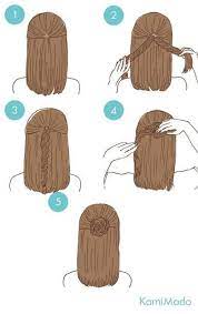 5 تسريحات شعر سهلة جدا للبيت بالخطوات و الصور 2019 5 Hairstyles Very Easy To House Steps And Pictures كعك Hair Styles Beehive Hair Long Hair Styles