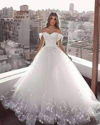Princess Wedding Dresses Ball Gown Vestido De Novia Lace Applique Handmade Flower Elegant Wedding Gown Ball Gown Wedding Dress Fluffy Wedding Dress Bridal Ball Gown