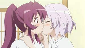 Chitose kissing Ayano (SO CUTE!!!) : r/yuruyuri