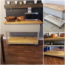 Being wood, i didn't feel i could wipe it down and disinfect like a true sealed counter top. Mobile Kitchen Island With Hidden Storage And A Butcher Block Tabletop Woodworking