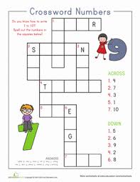 Play hundreds of games, quizzes, and puzzles online for free. Number Crossword Worksheet Education Com