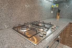 Sélectionnez le meilleur pour l'équiper ! Design D Interieur Decor De Cuisine Dans L Appartement De Luxe Avec Plaque De Cuisson Au Comptoir De Marbre Banque D Images Et Photos Libres De Droits Image 39569304