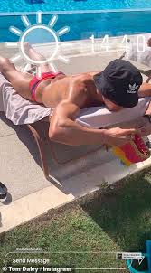 He has an entire, carefully curated, instagram page dedicated to his knitting. Tom Daley Shows Off His Impressive Knitting Designs On New Instagram Account Daily Mail Online