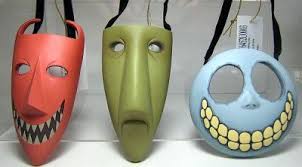 Lock Shock Barrel Mask Ornament Set Nightmare Before Christmas Ornaments Nightmare Before Christmas Costume Nightmare Before Christmas Decorations