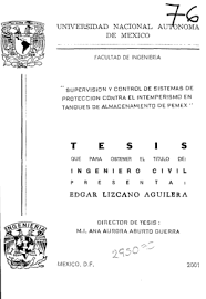 Supervision y control de sistemasd de proteccion contra el intemperismo en  tanques de almacenamiento de PEMEX