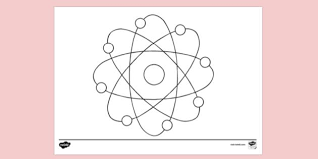 Only for personal use only. Atom Colouring Sheet