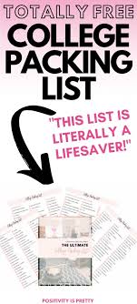 Worried About Packing For College Download This Free Printable This Free College Packing List Will Take College Packing College Packing Lists Free College