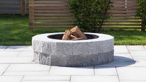 Set first course of blocks along radius mark. Build A Durable Granite Fire Pit Perfect For Any Outdoor Living Space