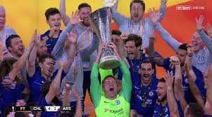 Uefa europa league 2016 logo. Watch Rob Green Lift Europa League Trophy In Full Kit Despite Not Being On Chelsea Bench Or Getting A Medal