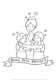 coloriage fete des meres maman de 2 garcons occuper les enfants creations pour dinosaure roi chomp