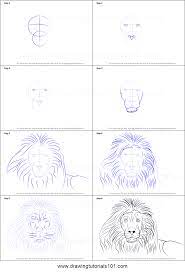 We'll start by drawing the head. How To Draw A Lion S Face Printable Step By Step Drawing Sheet Drawingtutorials101 Com Lion Face Drawing Lion Drawing Simple Drawing Sheet