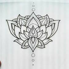 Lotus Outline Cvetok Lotosa Tatuirovki Tatuirovki S Cvetami Cvetok Lotosa Risunki