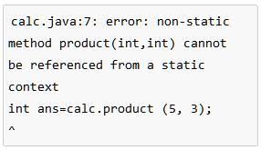 I understand what the error is saying, but i always can't understand the reasoning. Static Vs Non Static Methods In Java Video Lesson Transcript Study Com