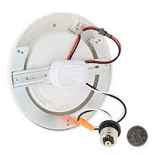 Install the correct size light bulb in the fixture's sockets. Flush Mount Led Ceiling Lights For J Boxes And Can Lights Super Bright Leds