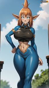 The AI generated porn picture of a red-haired elf with freckles, high  quality, and 1k uhd was a masterpiece. It had detailed background and wide  hips. The gap between the thighs was