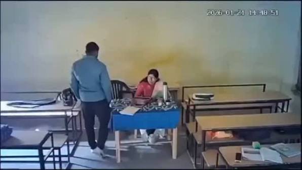 Kannauj, Uttar Pradesh: A purported video allegedly showing a male and  female assistant teacher in a compromising situation inside a government  school classroom has surfaced on social media, sparking concern and debate.