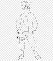 Las mejores para fondos de pantalla ó portadas. Boruto Uzumaki Sasuke Uchiha Arte Lineal Dibujo Ashura Angulo Blanco Png Pngegg