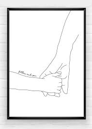 Father And Son Print Mother And Daughter Print Wall Art Gift Etsy Mother And Daughter Drawing Dad Drawing Dad Art