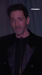 Facing the terrible emergency California is dealing with, the actor could  not accept the award for his performance in “The Brutalist” in any other  way.