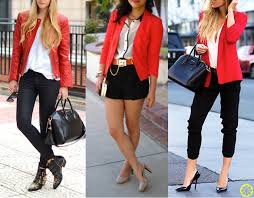 Calça Vermelha Combina Com Que Cor De Blusa Look Do Dia Casaco Vermelho Blusa Branca Calca Ou Shorts Preto Casaco Vermelho Shorts Pretos Casaco