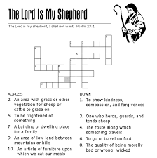 Don't underestimate the conversations that happen while playing jenga or uno with a group of kids. Psalm 23 Crossword Sermons4kids