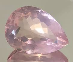 49 00ct Rare Rose Quartz Faceted Gem Exquisite Color Rare Roses Faceted Gems Rose Quartz Gemstone