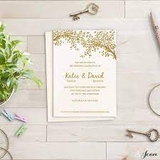 Diy Editable And Printable Wedding Invitation Template Gold Etsy Wedding Invitations Wedding Invitations Printable Templates Diy Printable Wedding Invitations