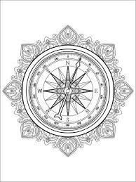 Compass rose coloring page | rose coloring pages, compass. Pin On Inked Obsessions