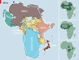 With an area of 11.67 million sq miles africa is actually 14 times larger. The Economist How Big Is Africa Really Much Bigger Than It Looks On Most Maps Which Use The Mercator Projection In 2010 We Plotted A Map Of Africa Using Gall S Stereographic