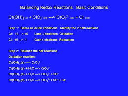 It is amphoteric, dissolving in both strong alkalis and strong acids. Balancing Redox Reactions Acid Conditions Balance The Following
