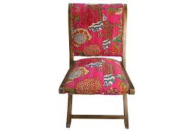 Rajasthani Silk Folding Chair Primrose On Onekingslane Com Blue Velvet Dining Chairs Ercol Dining Chairs Kids Recliner Chair