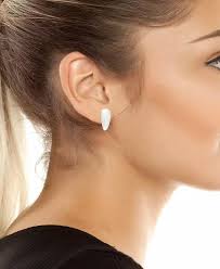 Silver Leaf Stud Earrings